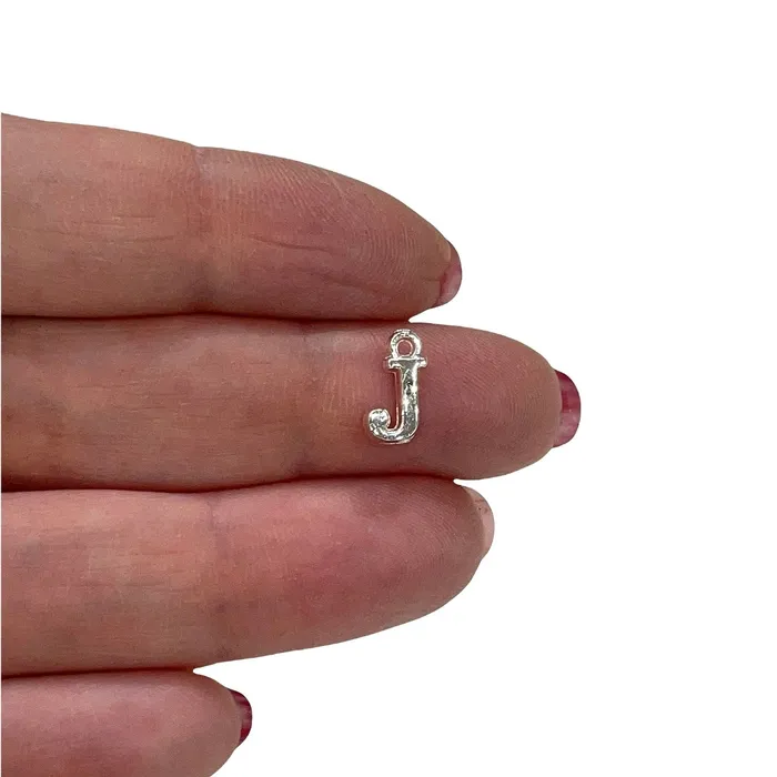 Necklaces Silver Plated Brass Initial Charms Peppy Beads Necklaces Silver Plated Brass Initial Charms Peppy Beads