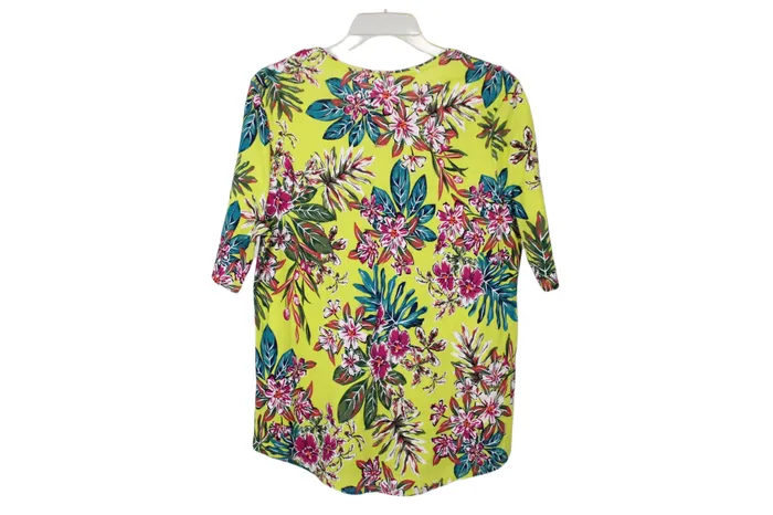 Necklaces Time And Tru Time And Tru Green Tropical Tee XL