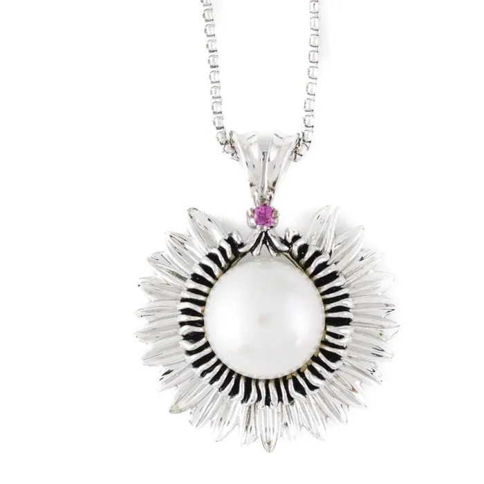 Necklaces TROPICALCREATIO Hawaiian Lei White Galatea Pearl Pendant with 18Inch Chain Necklaces TROPICALCREATIO Hawaiian Lei White Galatea Pearl Pendant with 18Inch Chain