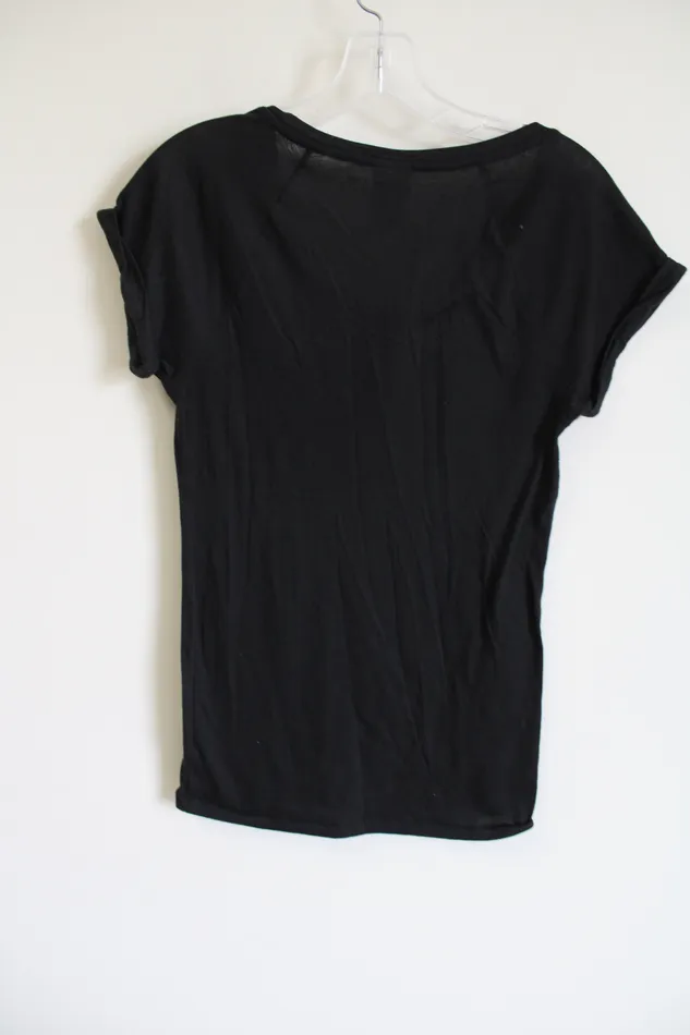 Necklaces Victorias Secret Victorias Secret PINK Black Sequined Tee XS