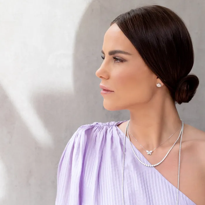 Necklaces White Gold All The Way Graduated 465cts Diamond 1800 Tennis Necklace RACHEL LYNN CHICAGO