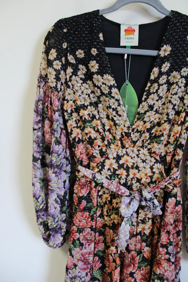 NEW Farm Rio Rainbow Garden Dress S Farm Rio Necklaces