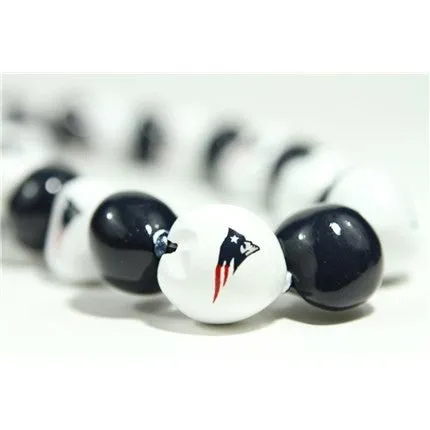 NFL New England Patriot Kukui Nut Lei STYLEPASIFIKA Earrings