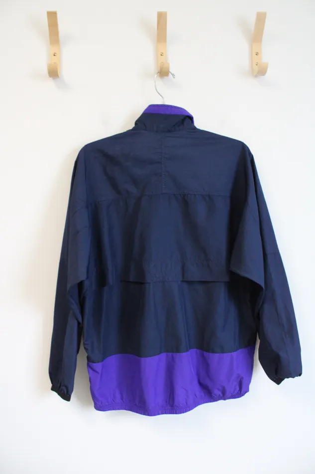 Nike Navy Purple Windbreaker Jacket M 1012 Nike Earrings