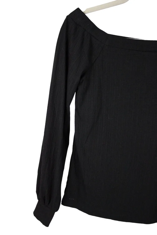 Nine West Rings Nine West Black Rib Top XS