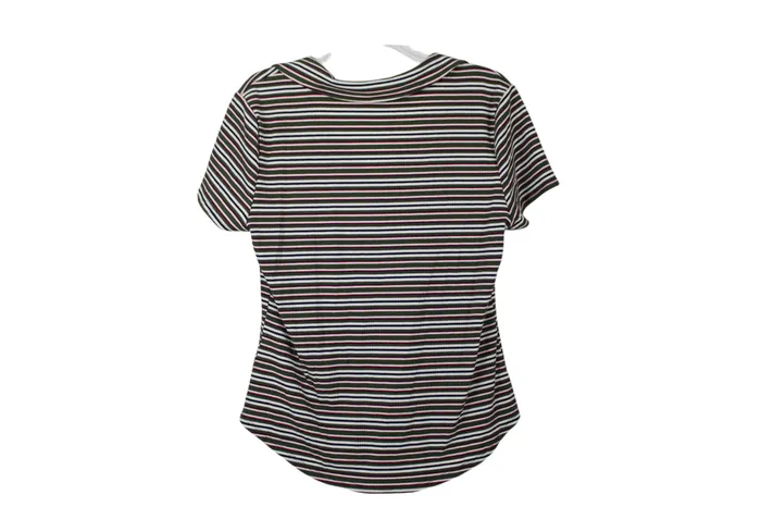 No Boundaries Green Striped shirt XL No Boundaries Earrings