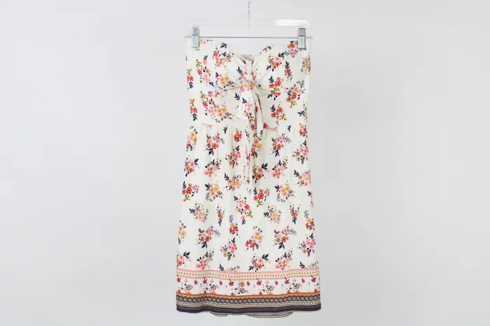 No Boundaries Rings New Boundaries Cream Floral Dress S