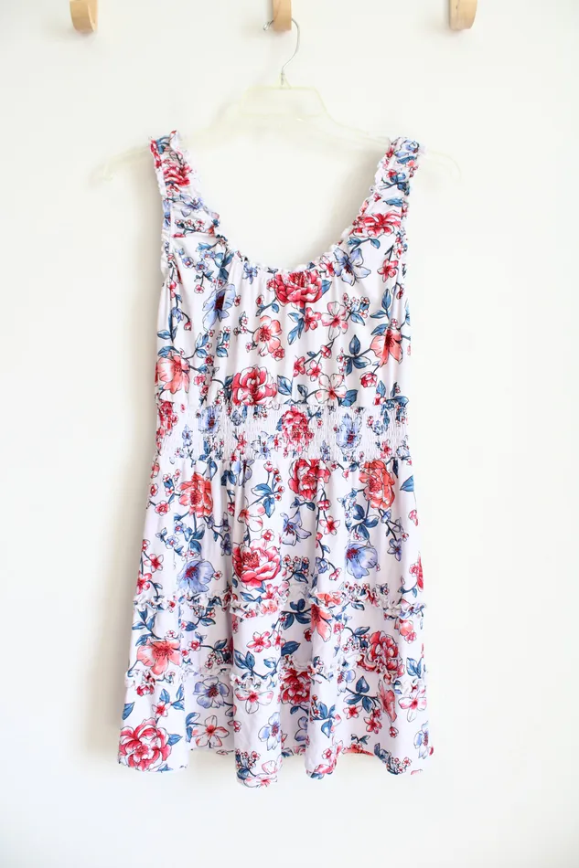 No Boundaries Rings No Boundaries Red White Blue Floral Dress XL