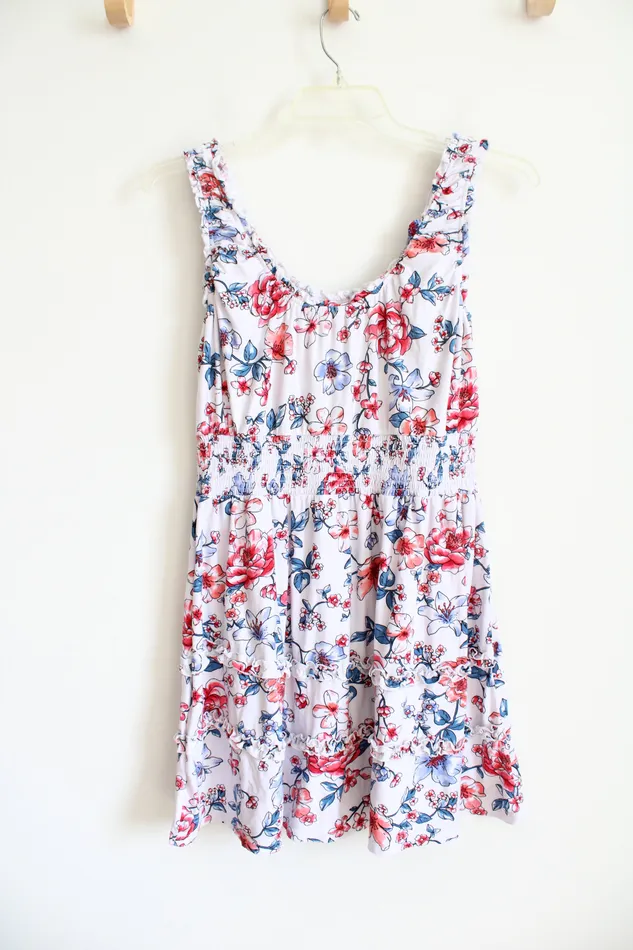 No Boundaries Rings No Boundaries Red White Blue Floral Dress XL