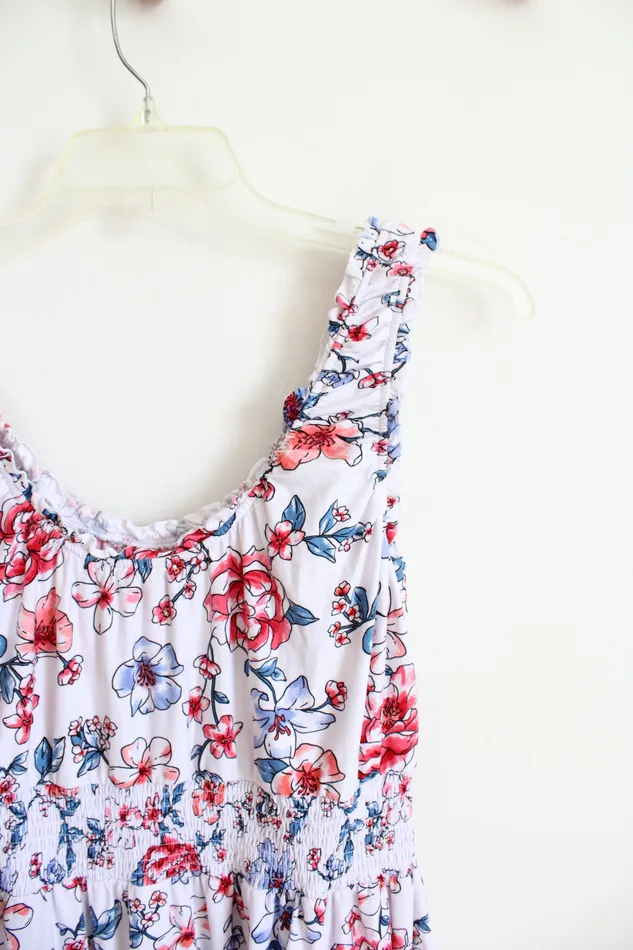 No Boundaries Rings No Boundaries Red White Blue Floral Dress XL