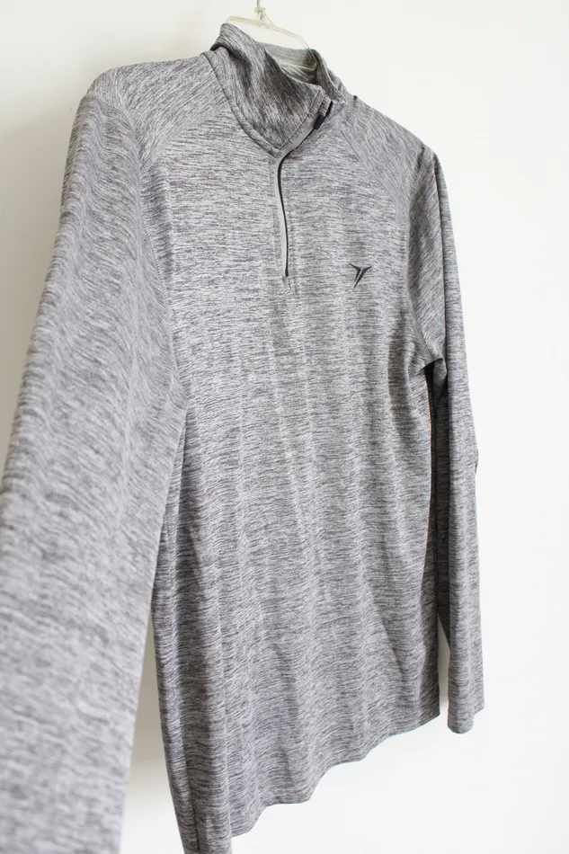 Old Navy Active GoDry Quarter Zip Gray Pullover S Old Navy Earrings