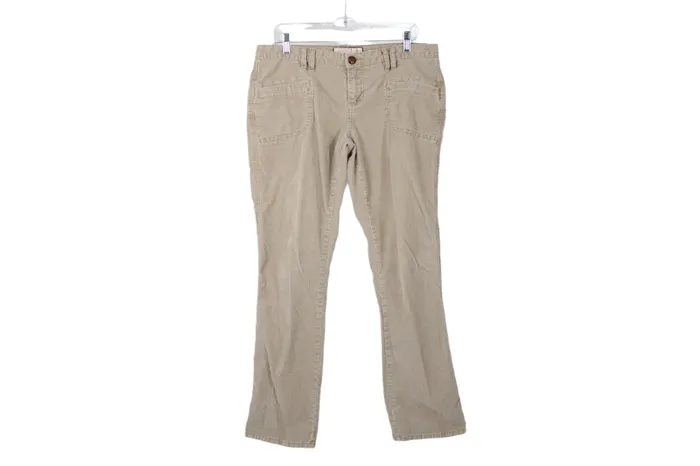 Old Navy Earrings Old Navy Stretch Lowest Rise Tan Corduroy Pant 12
