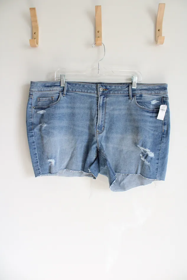 Old Navy NEW Old Navy MidRise Distressed Denim Shorts 20 Earrings