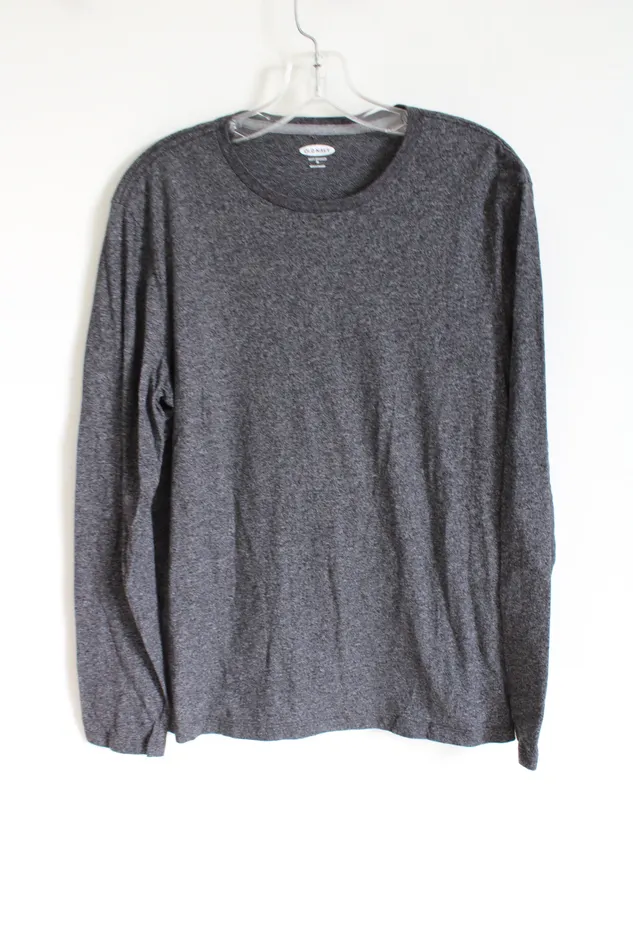 Old Navy Old Navy Soft Washed Gray Long Sleeved Shirt M Earrings
