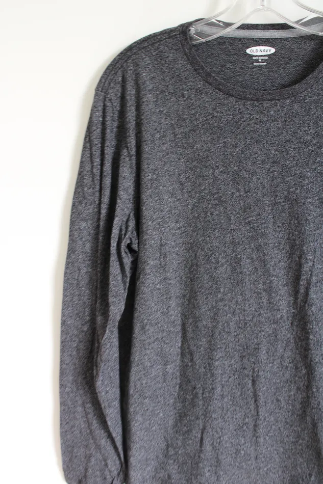 Old Navy Old Navy Soft Washed Gray Long Sleeved Shirt M Earrings