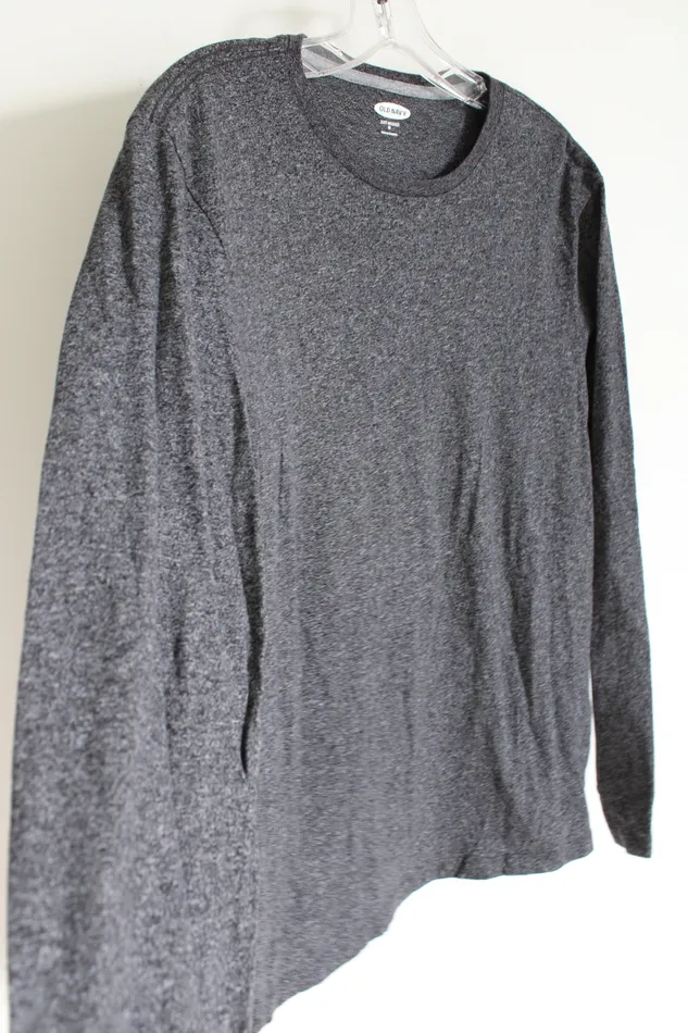 Old Navy Old Navy Soft Washed Gray Long Sleeved Shirt M Earrings