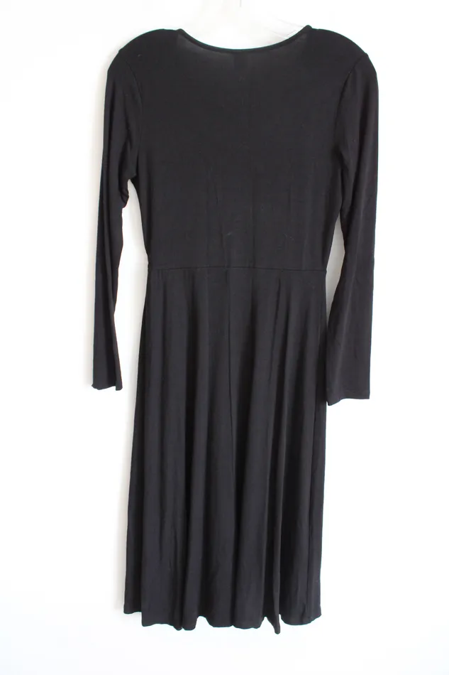 Old Navy Rings Old Navy Black Long Sleeved Wrap Dress XS