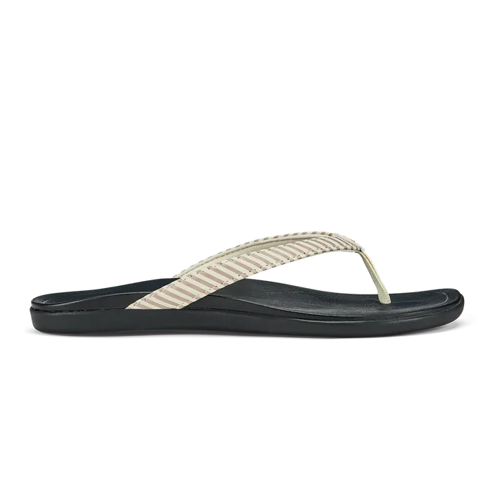 OluKai Hoopio Womens Sandals BoneStripe OLUKAI Earrings