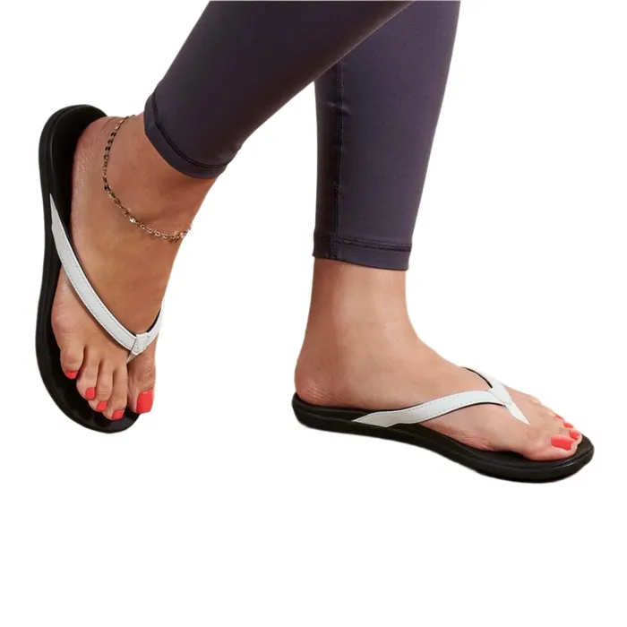 OLUKAI Rings OluKai Womens Hoopio Sandals WhiteOnyx
