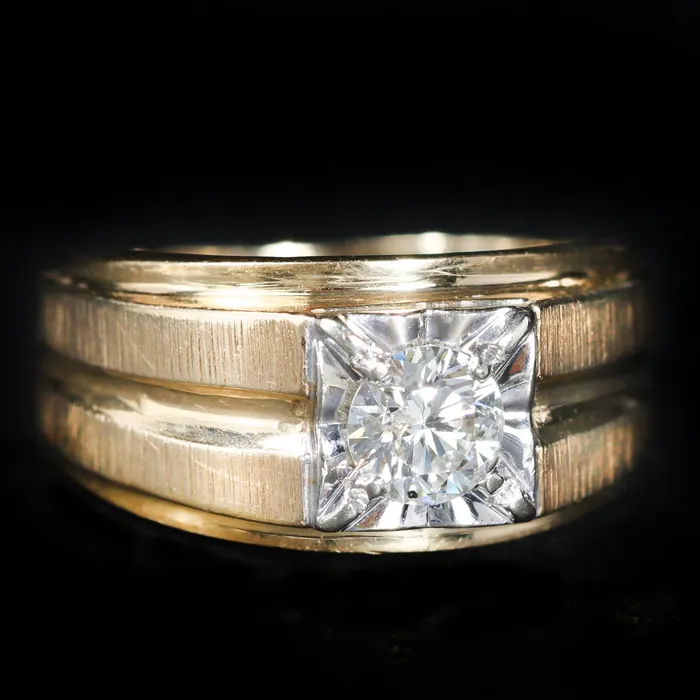 OTC Rings Estate 076 Carat Transitional Cut Diamond Ring