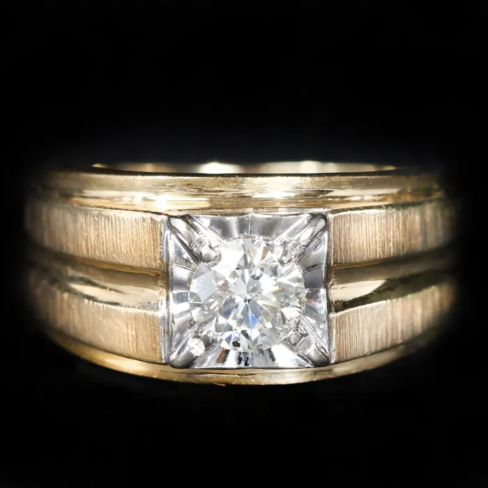 OTC Rings Estate 076 Carat Transitional Cut Diamond Ring