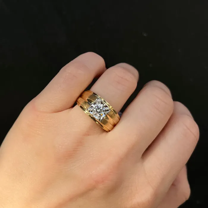 OTC Rings Estate 076 Carat Transitional Cut Diamond Ring