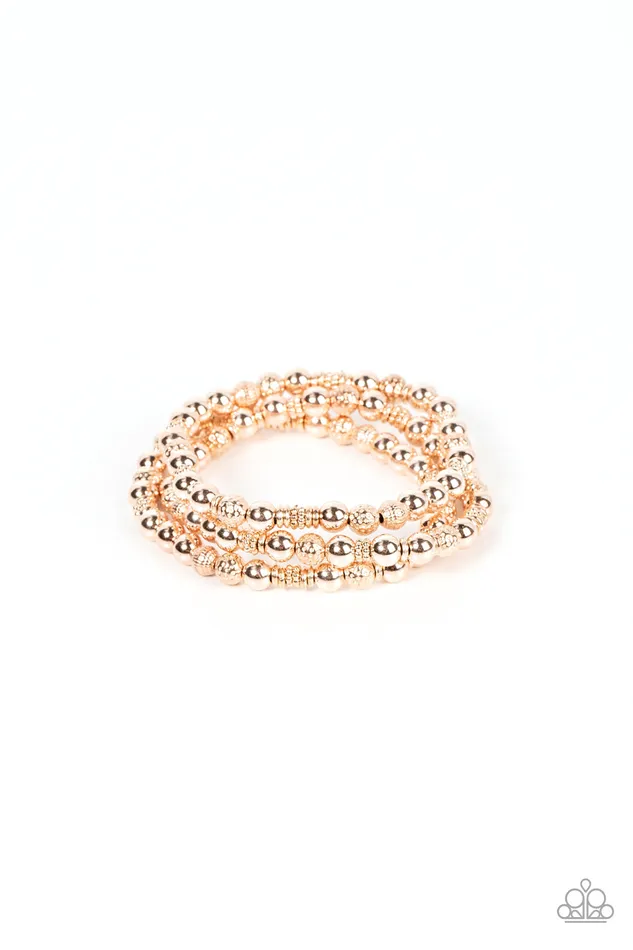 Paparazzi Accessories Boundless Boundaries Rose Gold Earrings