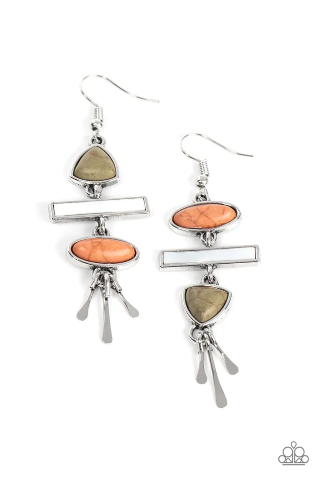Paparazzi Accessories Earrings Adventurously Artisan Multi