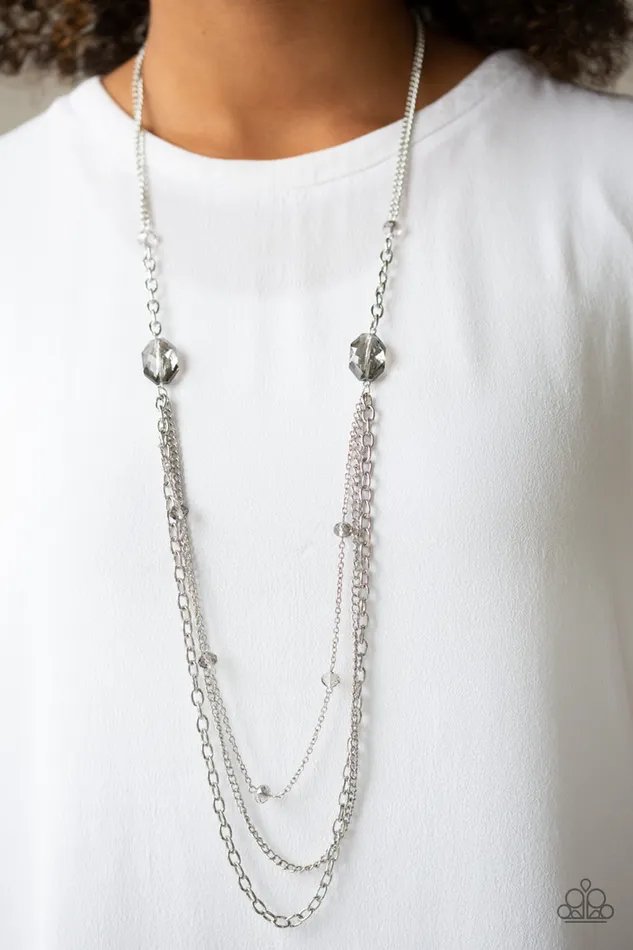 Paparazzi Accessories Earrings Dare to Dazzle Silver