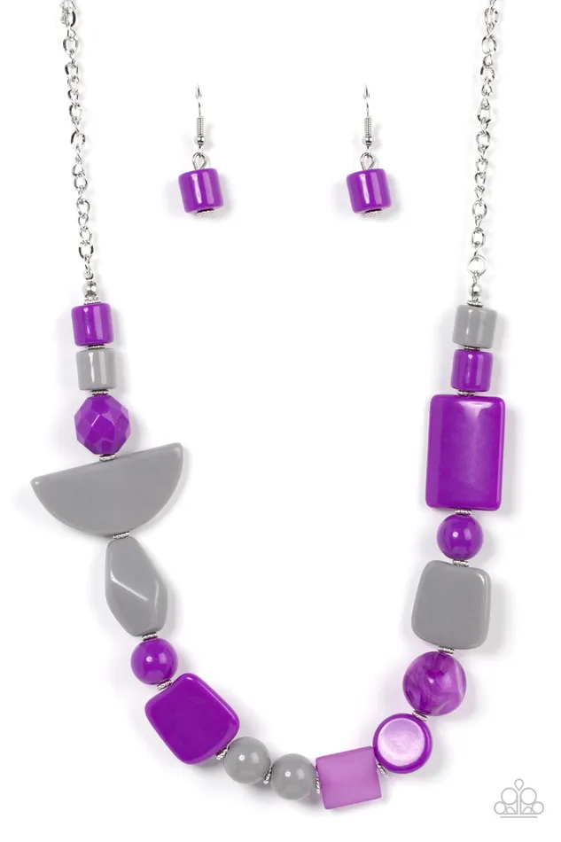 Paparazzi Accessories Earrings Tranquil Trendsetter Purple