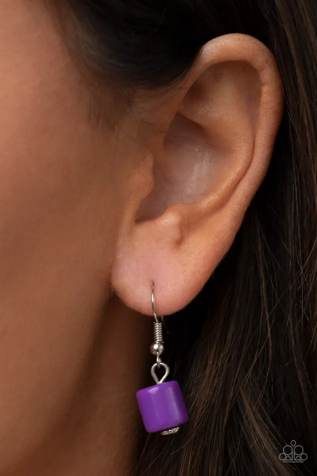 Paparazzi Accessories Earrings Tranquil Trendsetter Purple