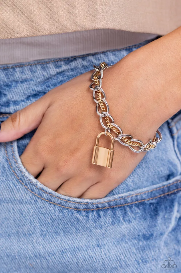 Paparazzi Accessories Earrings Watch the LOCK Multi