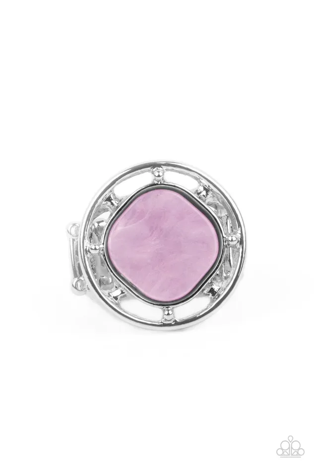 Paparazzi Accessories Encompassing Pearlescence Purple Earrings