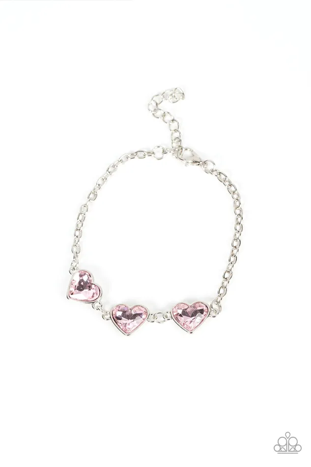 Paparazzi Accessories Necklaces Little Heartbreaker Pink