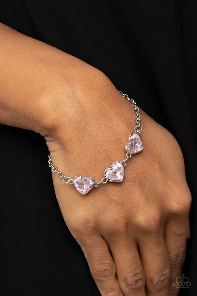 Paparazzi Accessories Necklaces Little Heartbreaker Pink