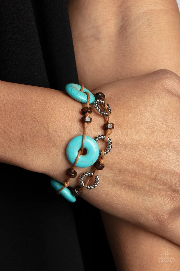Paparazzi Accessories Quarry Quandary Blue Rings