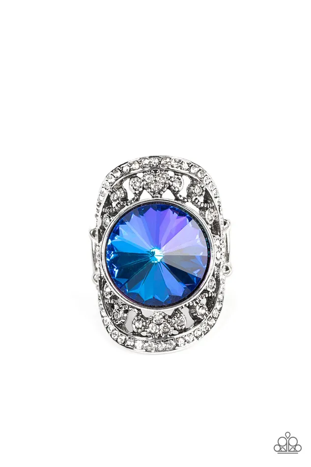 Paparazzi Accessories Rings Galactic Garden Blue