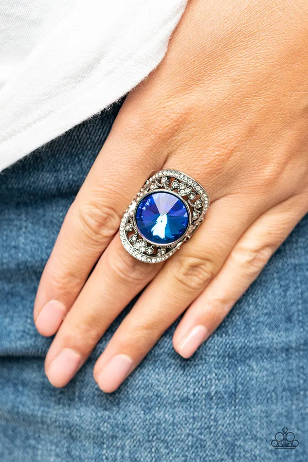 Paparazzi Accessories Rings Galactic Garden Blue