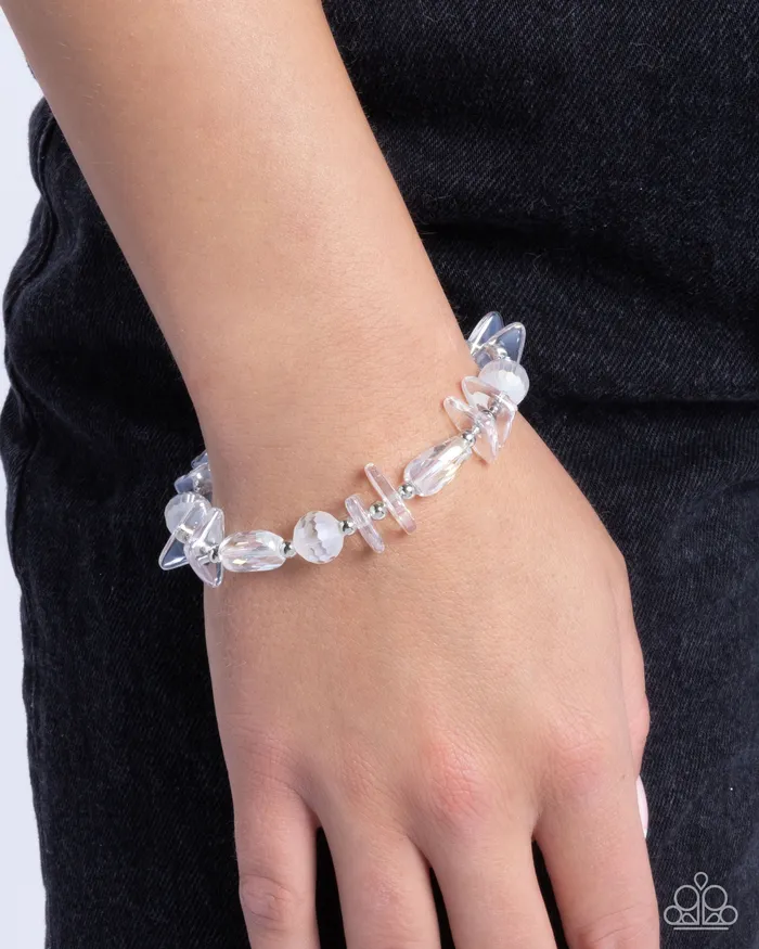 Paparazzi Accessories Rings Reflective Ritardando White