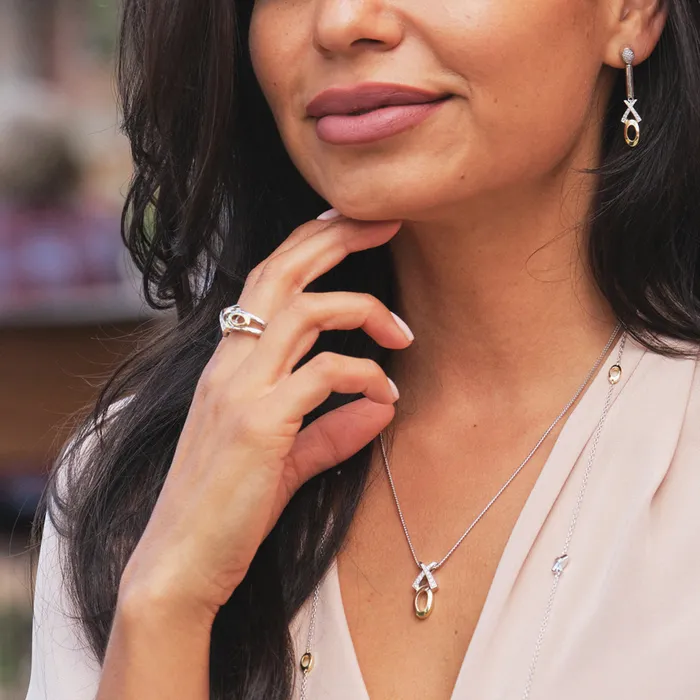 Paris XO Diamond Dangle Earrings John Atencio Earrings