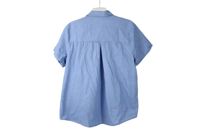 PatPat Rings PatPat Blue Short Sleeved Button Down M