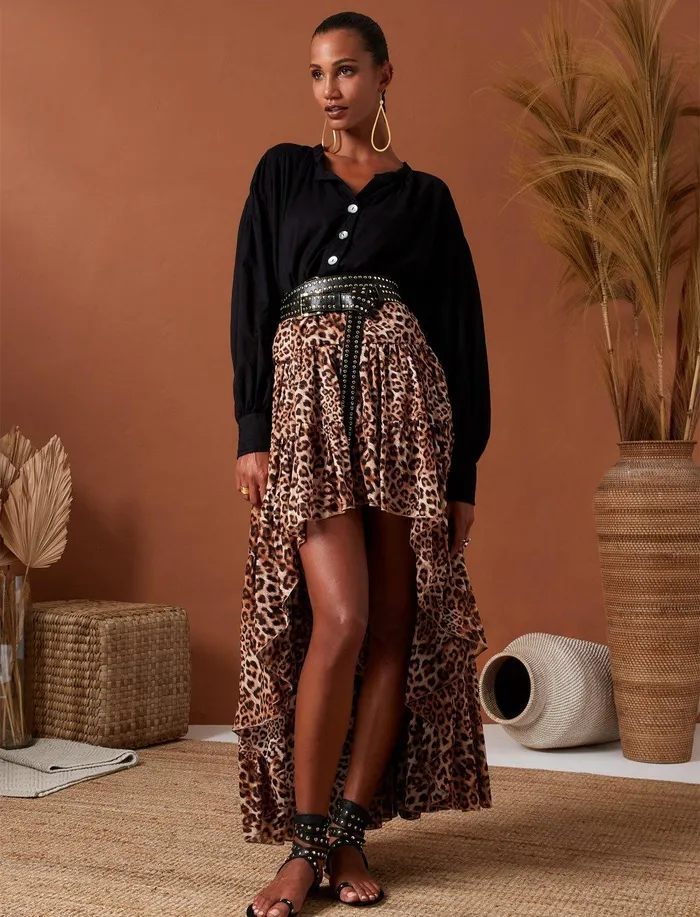 Peasant Sahara Blouse Erika Pea Earrings
