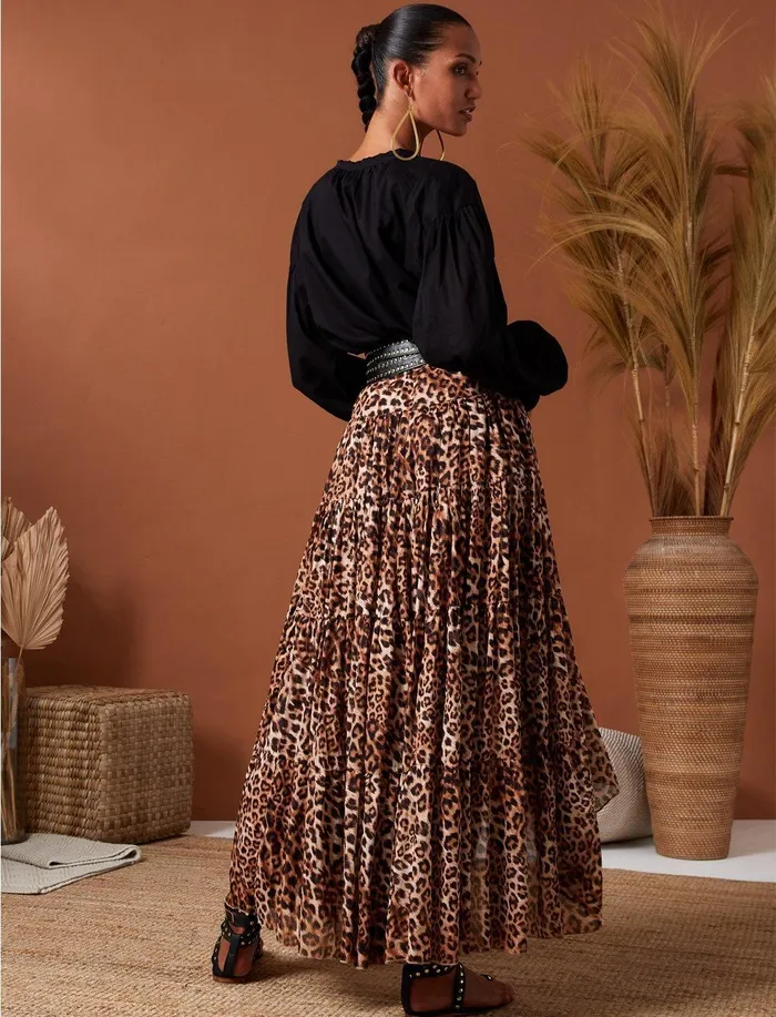 Peasant Sahara Blouse Erika Pea Earrings