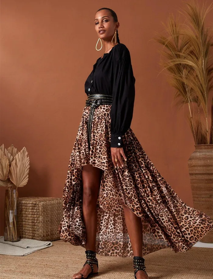 Peasant Sahara Blouse Erika Pea Earrings