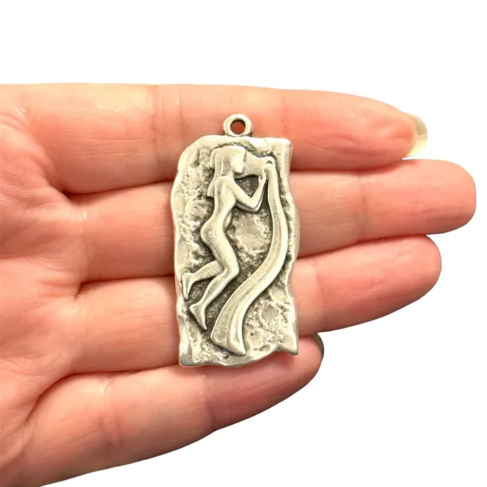 Peppy Beads Antique Silver Plated WaterBearer Pendant Necklaces