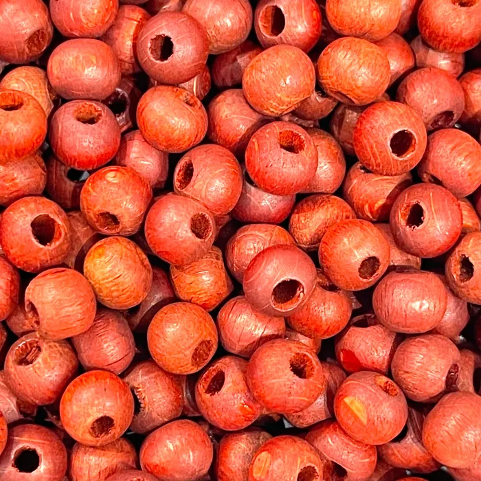 Peppy Beads Bulk 50 Gr 8 mm Wooden BeadsVine Color Necklaces
