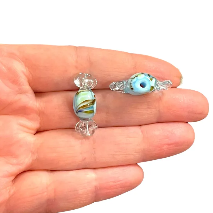 Peppy Beads Charm Necklaces Hand Made Murano Glass Candy Charm
