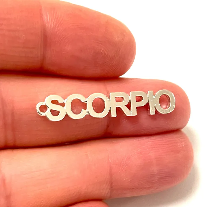 Peppy Beads Charm Necklaces Silver Plated Letter Zodiac Charm Brass Zodiac Horoscope Sign Peppy Beads Charm Necklaces Silver Plated Letter Zodiac Charm Brass Zodiac Horoscope Sign