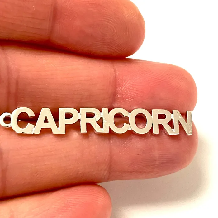 Peppy Beads Charm Necklaces Silver Plated Letter Zodiac Charm Brass Zodiac Horoscope Sign Peppy Beads Charm Necklaces Silver Plated Letter Zodiac Charm Brass Zodiac Horoscope Sign