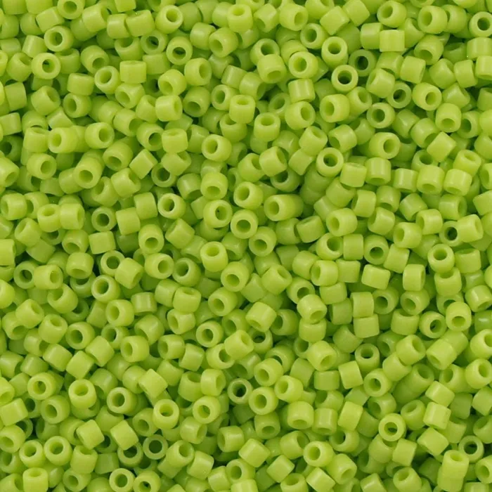 Peppy Beads DB0733 Opaque Chartreuse Miyuki Delica 110 Earrings